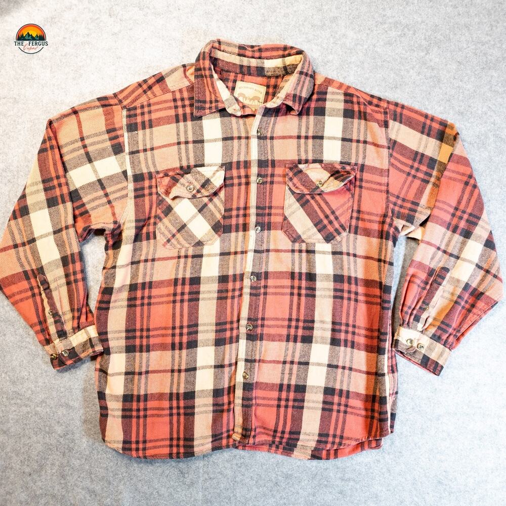 Buckhorn River Button-Up Shirt Multicolor Plaid Long Sleeve Collared Men Sz 2XL